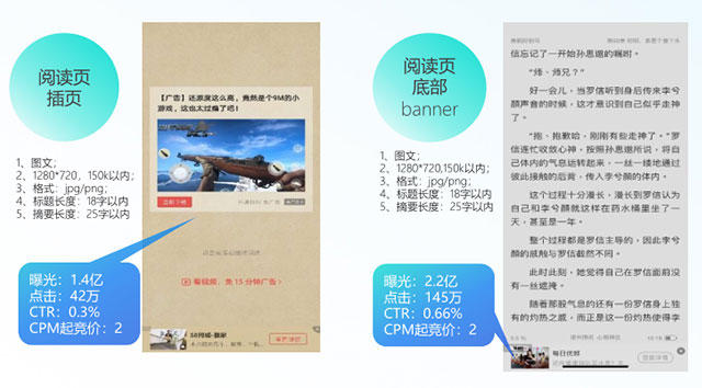 书籍阅读页底部banner