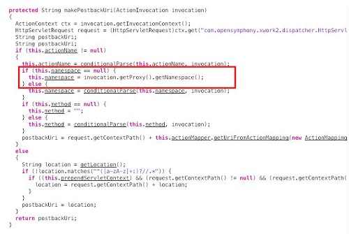 PostbackResult类查看其威胁调用的位置