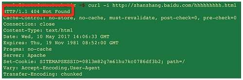 判断自己网页返回码是否是404的返回信息