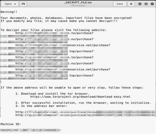加密后的通知信息