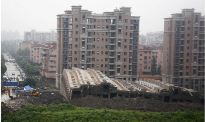 上海倒楼图片(上海倒楼案) 上海倒楼图片(上海倒楼案)