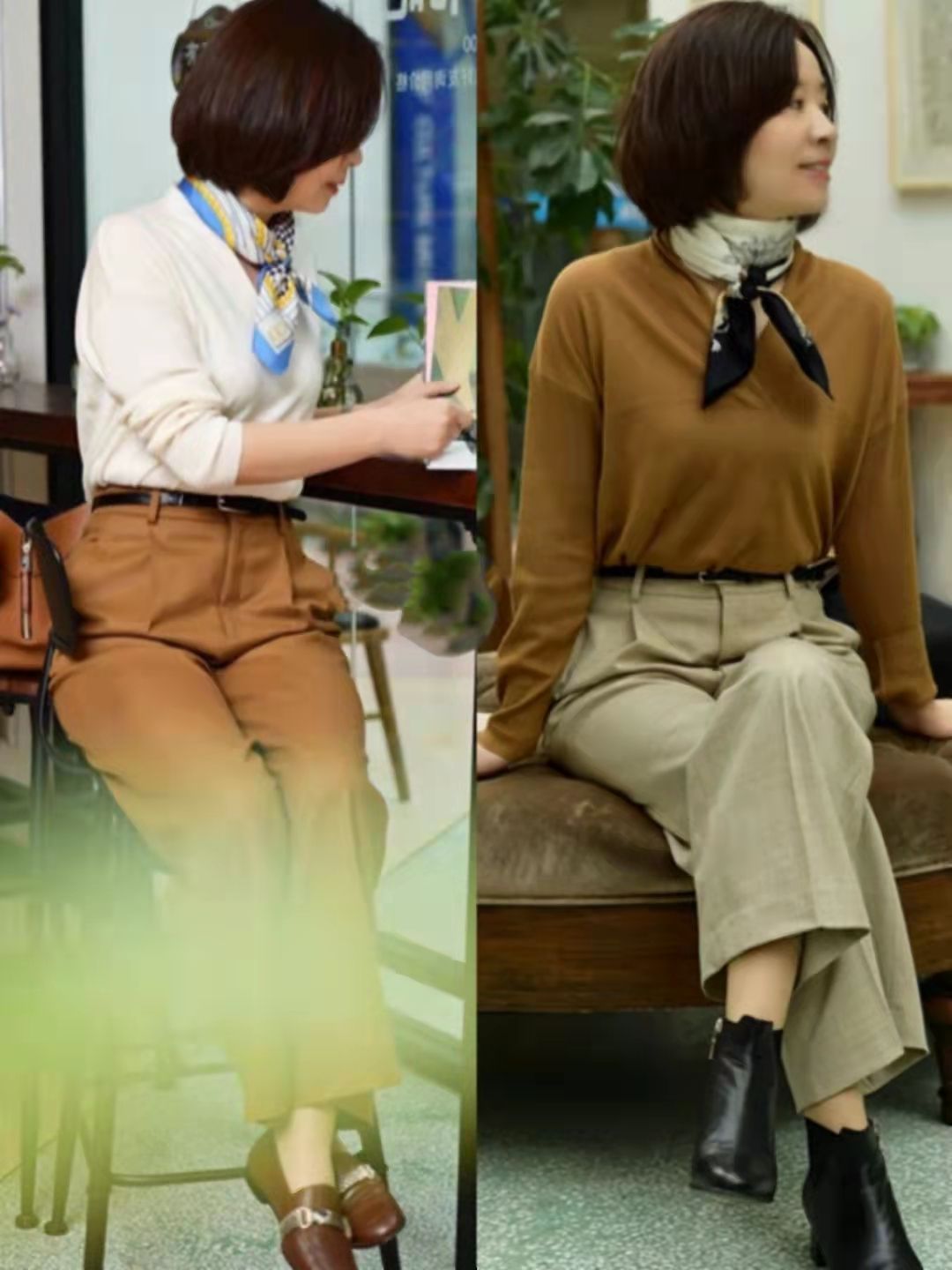 丝巾的系法和搭配图（今年流行的时尚丝巾系法）