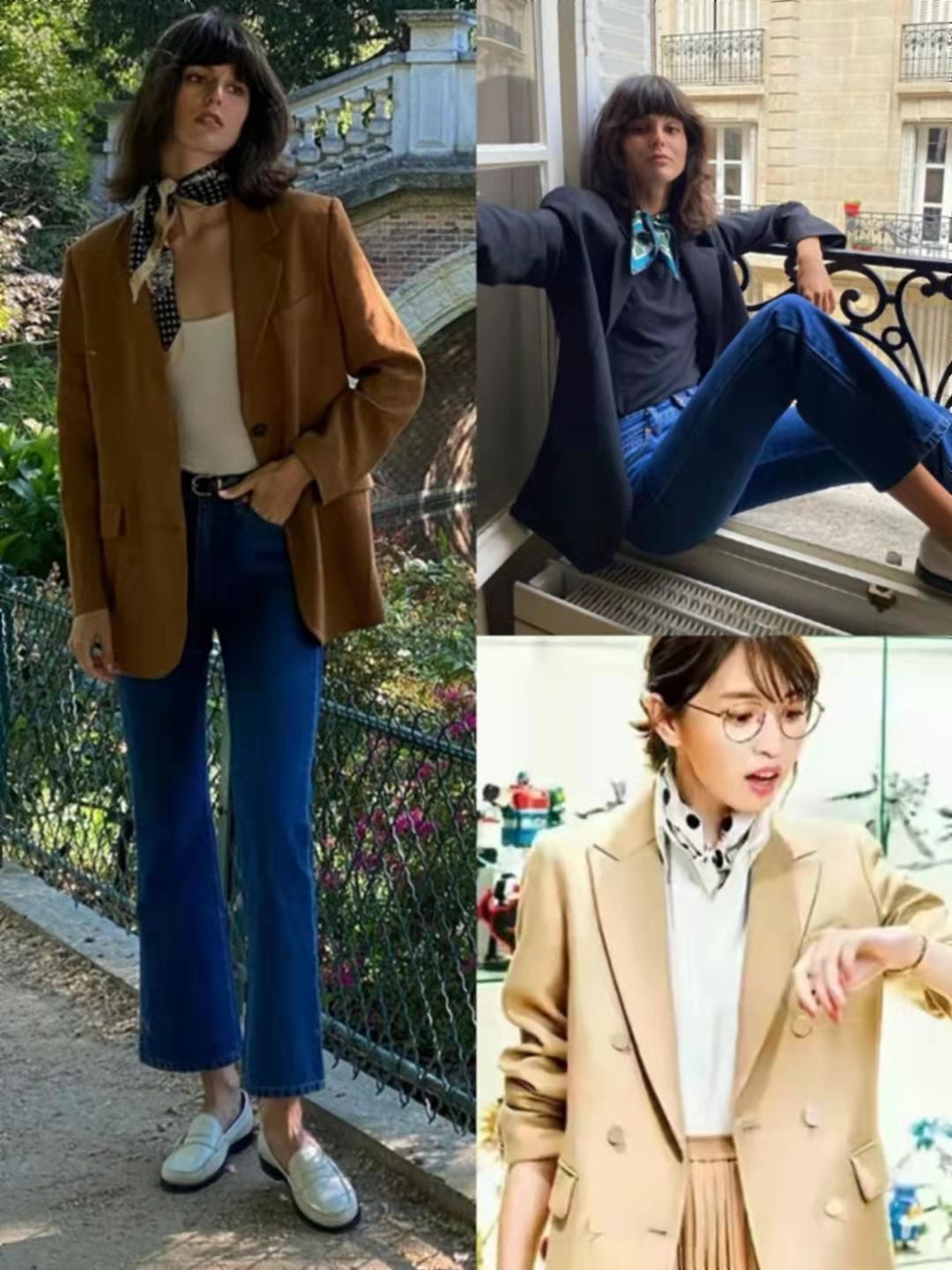 丝巾的系法和搭配图(今年流行的时尚丝巾系法)(8)