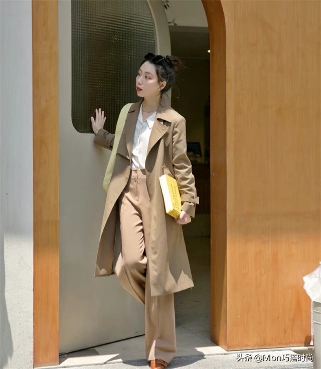 卡其色裤子搭配什么颜色上衣好看(今年流行的卡其裤怎么搭)(4)