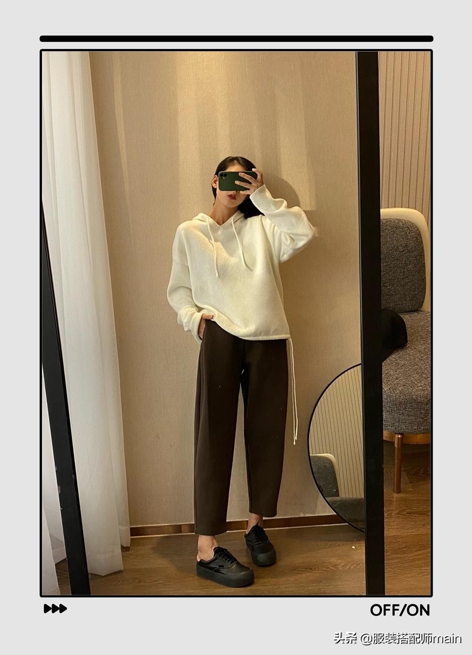 哈伦裤搭配什么鞋子好看(秋天的“哈伦裤”该怎么穿)(13)