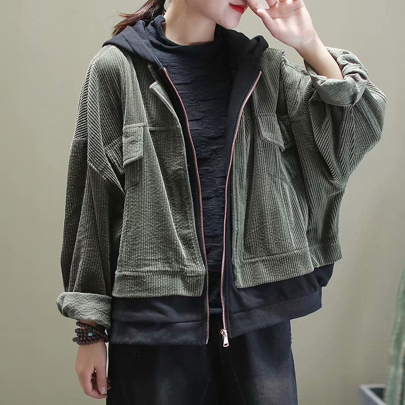 复古衣服批发女装(入春的第一件短外套复古风短外套)(3)