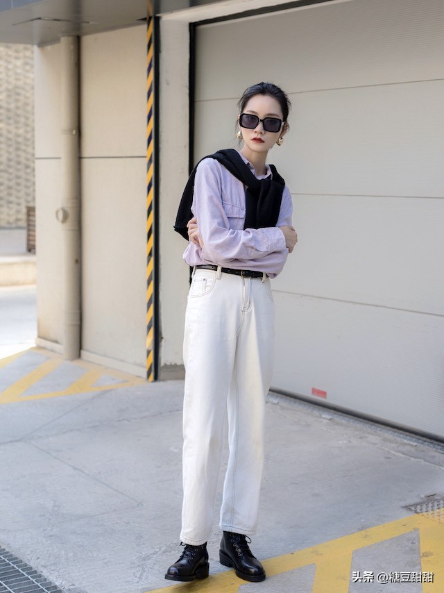 大头皮鞋搭配什么裤子(今年大火的“大头鞋”,妥妥的显高)(6)