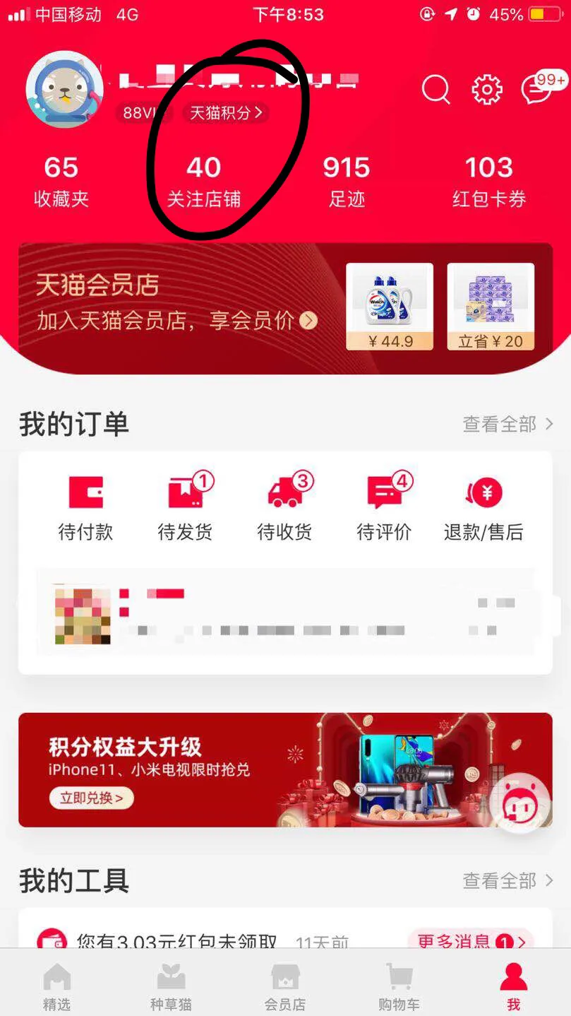 怎么查看淘宝积分在哪里(天猫积分兑换现金红包)(4)