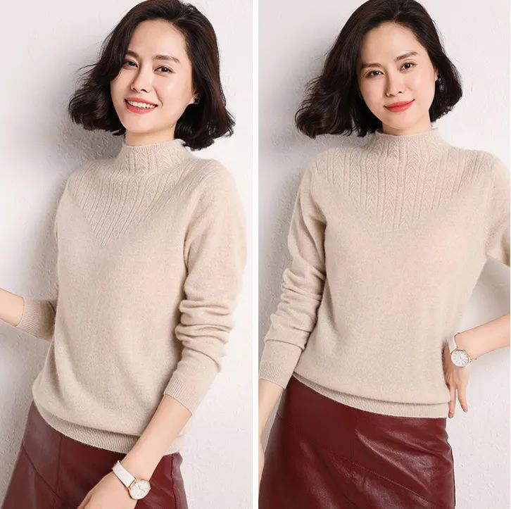 恒源祥女士羊毛衫新款（羊毛衫怎么穿比较好看）(26)