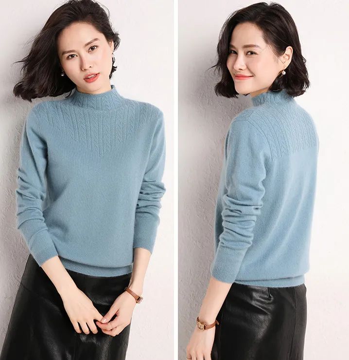 恒源祥女士羊毛衫新款（羊毛衫怎么穿比较好看）(29)